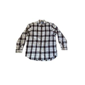 Mens Carhartt Relaxed Fit Plaid Long Sleeve Button-Down Shirt‎ XL Tall